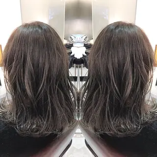 ミディアム カラー 青木 茂樹⭐️ 透明感カラーのヘアスタイル