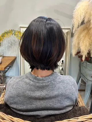 ショート tablier所属・フクウラ ミホのヘアスタイル
