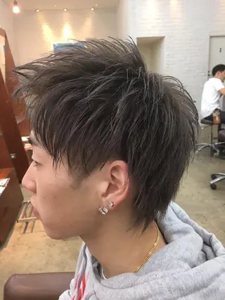 ショート カラー メンズ ☘️お悩み解決☘️ 岡部恒輝のヘアスタイル