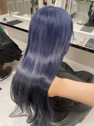 カラー 大人っぽ韓国ヘア 寒色💙yuma💙のヘアスタイル