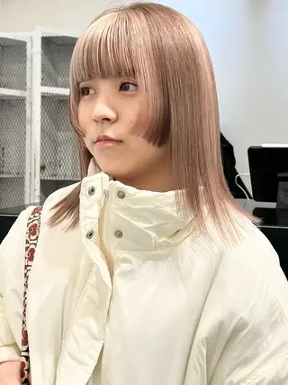 セミロング カラー HARU//原宿🤍 リピート率NO.1のヘアスタイル