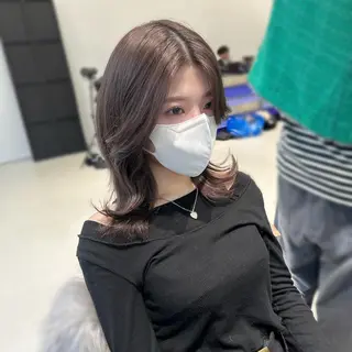 ミディアム 韓国風モテヘア 🇰🇷aki♡のヘアスタイル