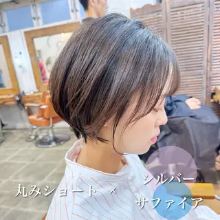 ショート カラー 👑銀座ショート/ 絶壁補正/金子涼👑のヘアスタイル