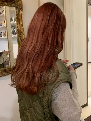 ロング カラー ヘアアレンジ 山口 樹里のヘアスタイル