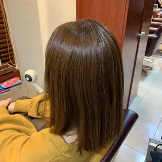 ミディアム カラー 小顔/似合わせカット 杉山莉菜のヘアスタイル