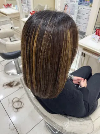 ミディアム 新井 俊輔のヘアスタイル