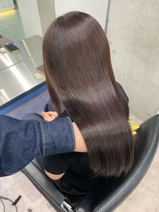 ロング カラー 森 菜摘のヘアスタイル