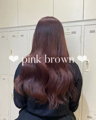 ロング カラー 𝐲𝐮𝐮𝐦𝐢 エクステ/ 艶カラーのヘアスタイル