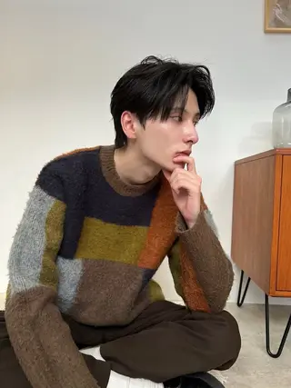 メンズ 透明感カラー/set /hana🍀🪽‪のヘアスタイル