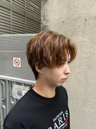 ミディアム カラー メンズ 🏆メンズヘア特化 🥇代表りんぺーのヘアスタイル