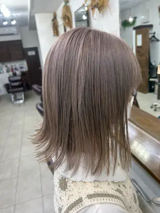 カラー ダブルスキルエクステ /羽エクステ白石宇由のヘアスタイル