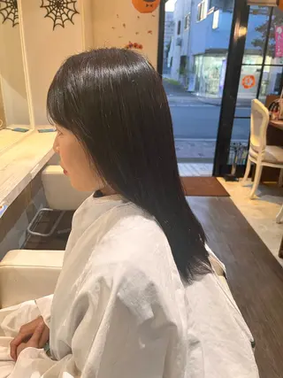 ロング 福本 好子のヘアスタイル