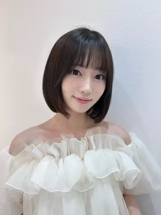 ショート ボブ/レイヤーボブ/ 髪質改善/梶川 夏季のヘアスタイル