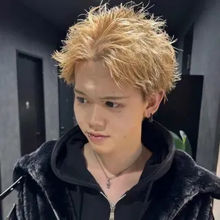 ショート カラー パーマ メンズ 🔥メンズ 特化🔥菊水皐暉🔥のヘアスタイル