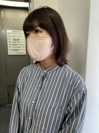 ミディアム 早瀬裕之 パーマのヘアスタイル