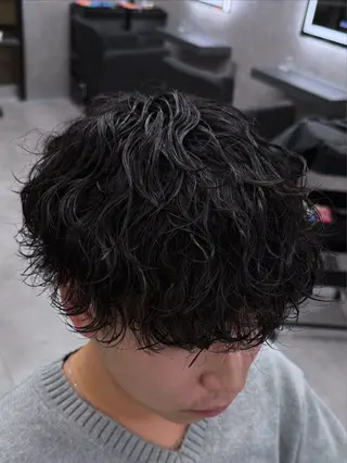 ショート カラー パーマ メンズ メンズ特化 👑YUTAのヘアスタイル