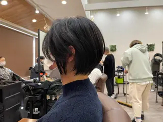 ショート くせ毛カット終着点 カワサキトオル溝の口のヘアスタイル