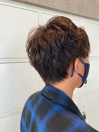 ショート パーマ メンズ 山田 ひかりのヘアスタイル