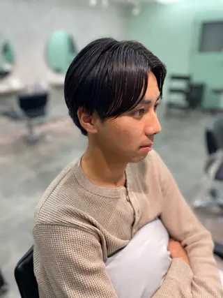 パーマ メンズ 韓国レイヤーカット 🇰🇷✨朝生菜楓のヘアスタイル