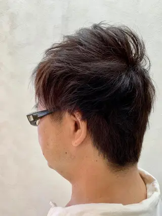 ショート カラー メンズ 加藤 遥花のヘアスタイル