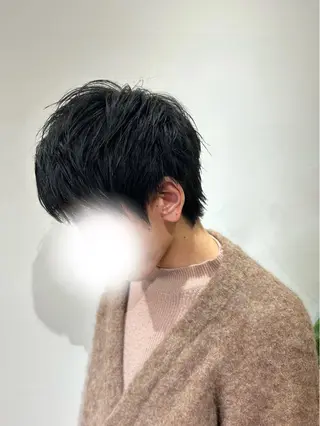 メンズ ·.⟡ 福田 彩乃 透明感カラー🪄🩵のヘアスタイル