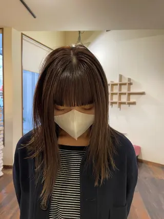セミロング 梶原 真帆のヘアスタイル