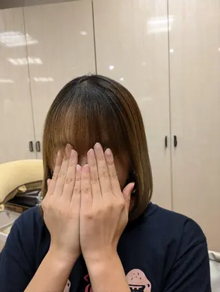 大人女性カット/ヘア セット✨️片本🌸のヘアスタイル