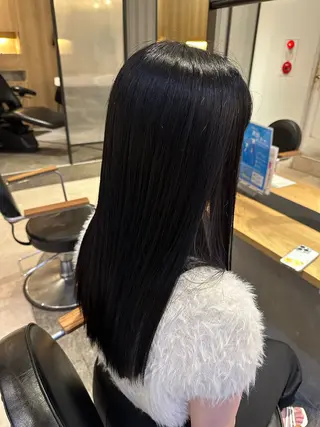 セミロング カラー KOGA／ パーマモデル募集のヘアスタイル