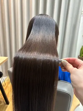 ロング カラー パーマ 🤍美髪縮毛/髪質 改善/池上夏凜🤍のヘアスタイル