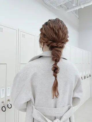 ロング ヘアアレンジ CARELLY Rukaのマツエク・マツパデザイン