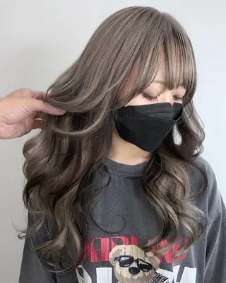 ロング カラー 大野 伽月/オンカラーのヘアスタイル