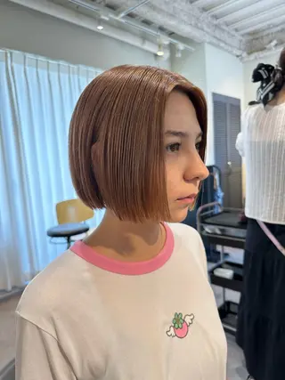ショート HANAME 原宿美容室のヘアスタイル