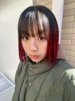 ショート カラー YUUKI/ウルフ .ボブパーマのヘアスタイル