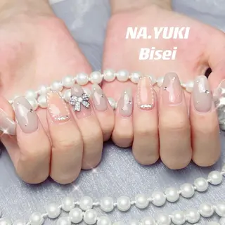ネイル ロング カラー パーマ キッズ ヘアアレンジ メンズ マツエク・マツパ アイブロウ 🎀 moo～ 🎀のネイルデザイン
