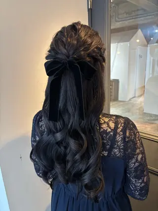 ロング 光本 杏のヘアスタイル