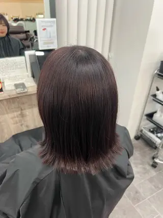 カラー あやの/透明感カラー /カットモデルのヘアスタイル
