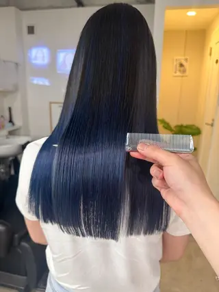 ロング カラー 縮毛矯正 髪質改善寺坂雄飛💐のヘアスタイル