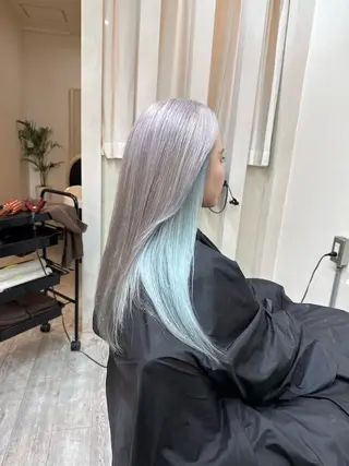 ロング andKおもろまち店 艶ダブルカラー✨のヘアスタイル
