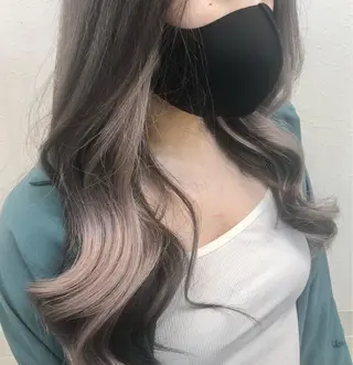 カラー ダブルスキルエクステ /羽エクステ白石宇由のヘアスタイル
