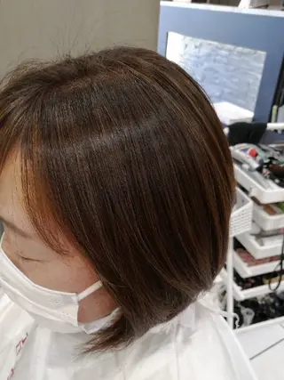 カラー ミディアム D/i |Y/no. 〈夜スパ17時〜〉のヘアスタイル