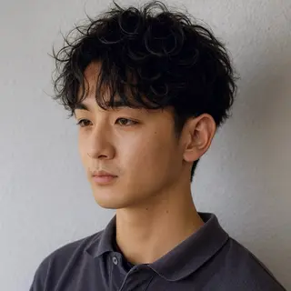 ショート パーマ 【nui 茨木】 清水優のヘアスタイル