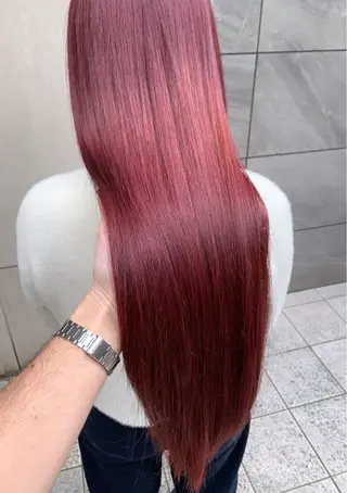 ロング カラー 越冨 レイヤー/ 顔周り特化/髪質改善のヘアスタイル