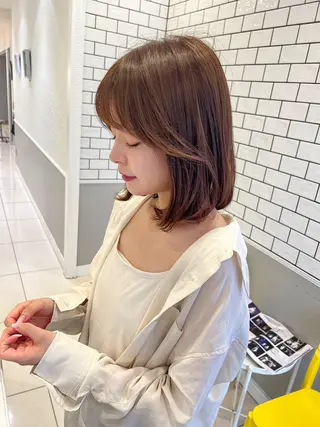 ミディアム カラー ヘアアレンジ ◽️Daiki／ 髪質再生◽️のヘアスタイル