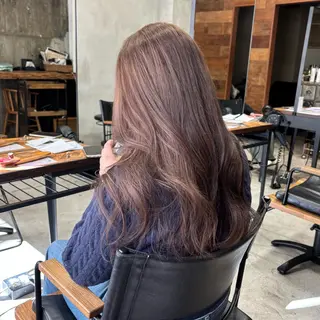 ロング rina/岐阜/可児 透明感カラーのヘアスタイル