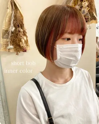 ショート カラー 初めてのショート お任せください✂️のヘアスタイル