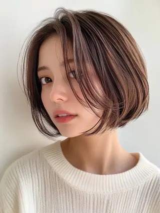 ショート ブリーチなしWカラー 超特化/YURAのヘアスタイル