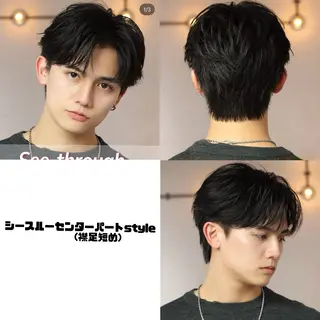 メンズ 🤍メンズ韓国ヘア HARUNA🖤のヘアスタイル