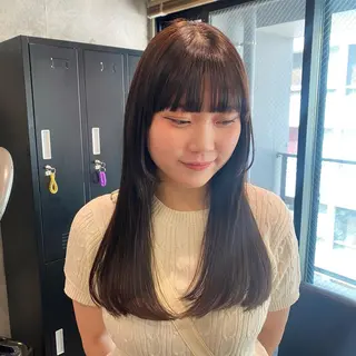 ロング カラー 🩶レイヤーカット 🩶柔らかカラー結愛のヘアスタイル