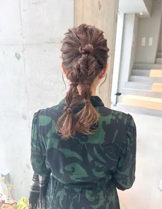 ロング ヘアアレンジ 染谷 遥花のヘアスタイル
