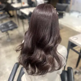 ロング カラー ヘアアレンジ 新宿⌇韓国風ヘア ⌇透明感カラーのヘアスタイル